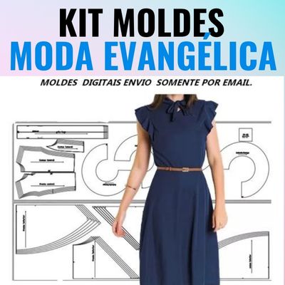 Kit Moldes Moda Evangélica